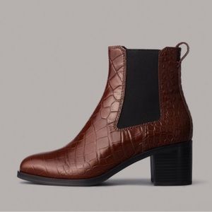 Rag & Bone Hazel Brown Croc Boot